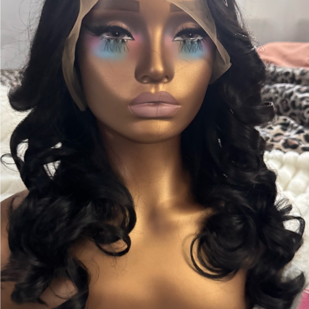 Elegant Black Curly Wig